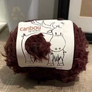 Hikoo Caribou CHOCOLATE BROWN Yarn,100% Nylon,93 Yards,NEW